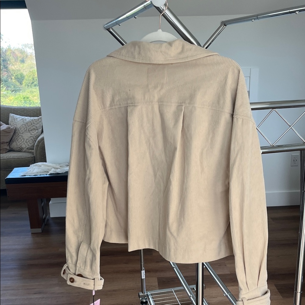 Avec Les Filles Light Beige Utility Jacket - Picture 6 of 6